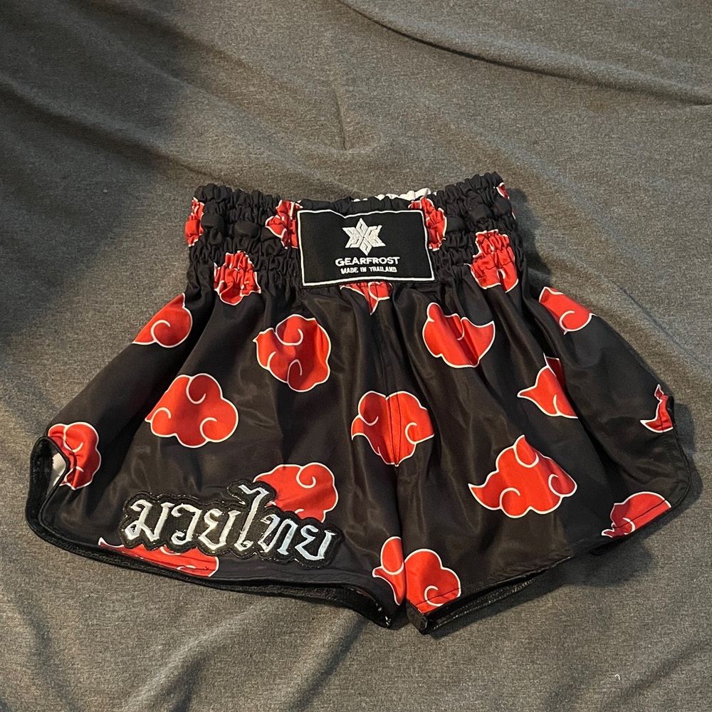 gearfrost akatsuki cloud muay thai shorts xs